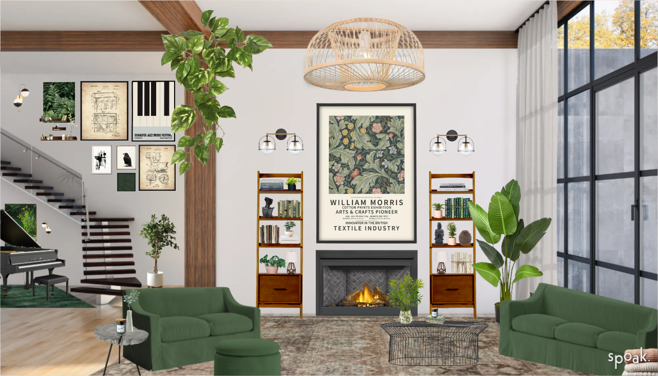 Interior room design created on Spoak